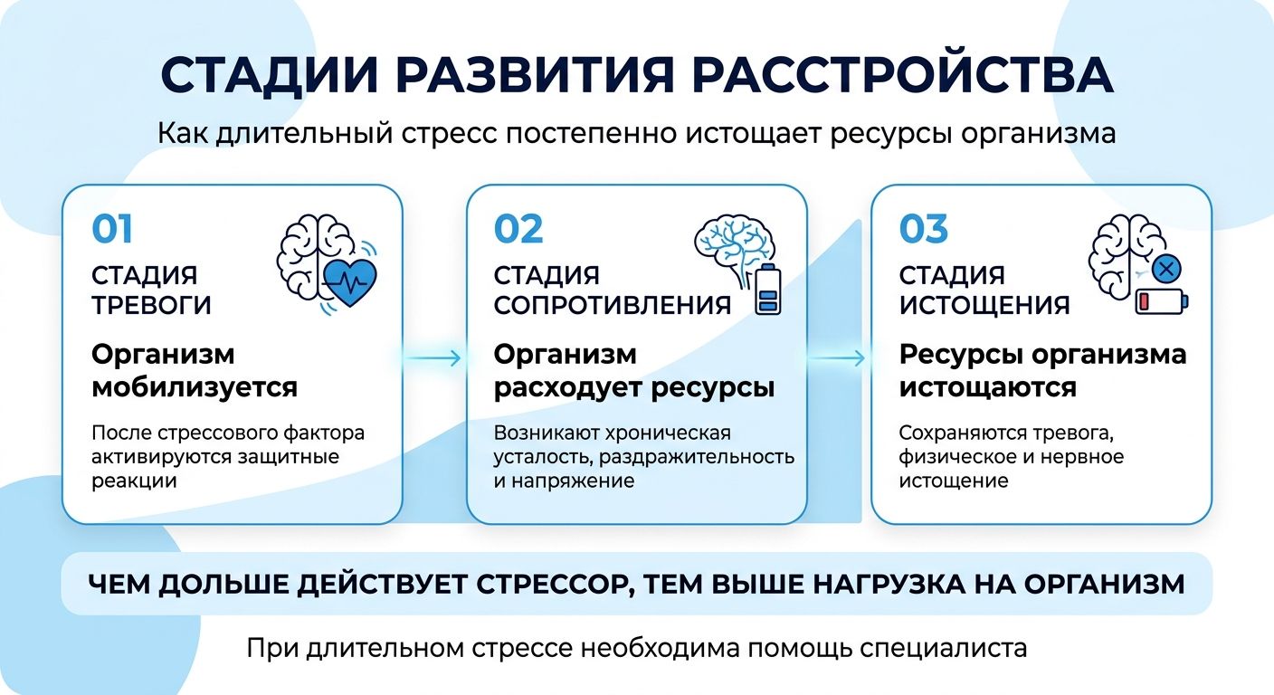Лечение стресса в Бакале инфографика